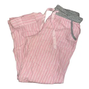 ✨ Victoria's Secret Pink/Grey Metallic Silver Striped Pajama Pants✨ thumbnail 4
