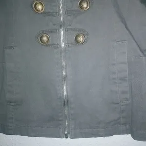 Passport M Cotton Military Army Green Zip Front Shacket Light Jacket thumbnail 3