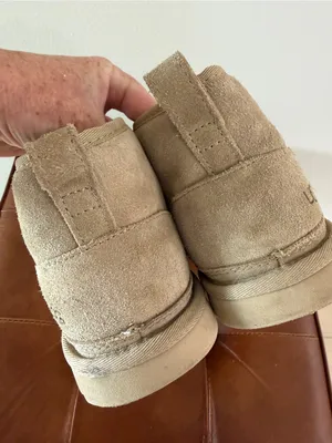 UGG Womens Neumel Sand Beige Taupe Chukka Boots Size 8 Lace Up Fur lined 1094269 thumbnail 7