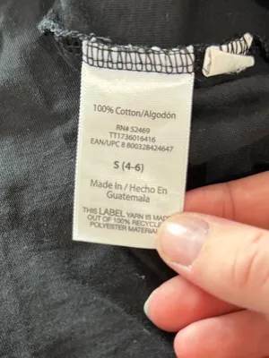 Time and Tru Classic Black V-Neck Women's Tee thumbnail 4