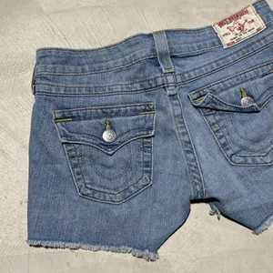 True Religion Women's SZ 28 Keira Cut Off Short USA MADE Micro Shorts Y2K thumbnail 4