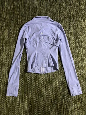 Lululemon Define Cropped Jacket *Nulu Dark Lavender Lightweight Soft Sculpting thumbnail 2