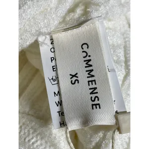 NEW Commense Cream Ribbed Knit Dolman Long Sleeve Cropped Cardigan Sweater XS thumbnail 5