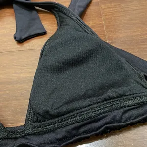 Rampage Vintage Black Sequins bikini top thumbnail 7