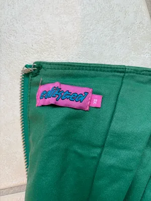 Edikted Green Leather Faux Dress thumbnail 5