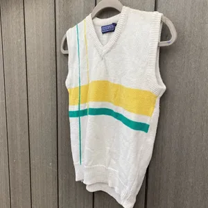 Vintage Credentials Sweater‎ Vest Yellow Size L thumbnail 3