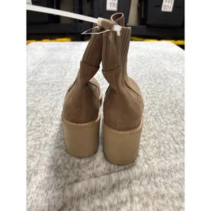 DV Dolce Vita Tyler Brown Faux Suede Lug Sole Sock Ankle Boots Womens‎ 9 thumbnail 3