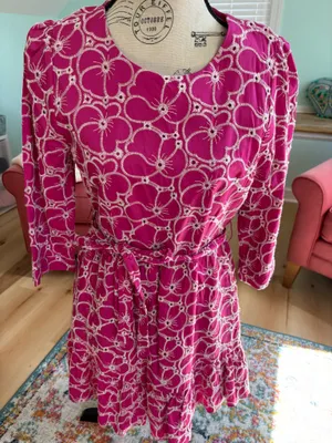 Draper James Pink Eyelet Dress thumbnail 4