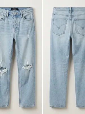 Hudson Jeans Thalia Loose Fit/Straight Distressed Jeans 24 thumbnail 2