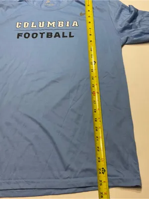 Columbia University Football Nike Tee Shirt Sz L Unisex/Women Blue Long Sleeve thumbnail 6