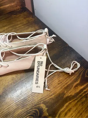 Time and tru tan lace up flats size 6.5 thumbnail 4