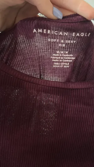 American Eagle Long Sleeve Top Crop thumbnail 2