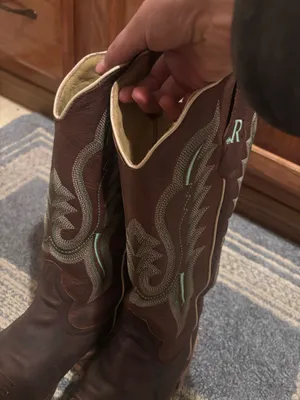 R Watson western Cowboy Boots Size 9 thumbnail 6