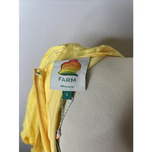 New Farm Rio Yellow Cutout Piped Ring Midi Dress Small thumbnail 9