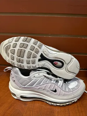 Nike Light Beige and White Air Max Trainers thumbnail 4