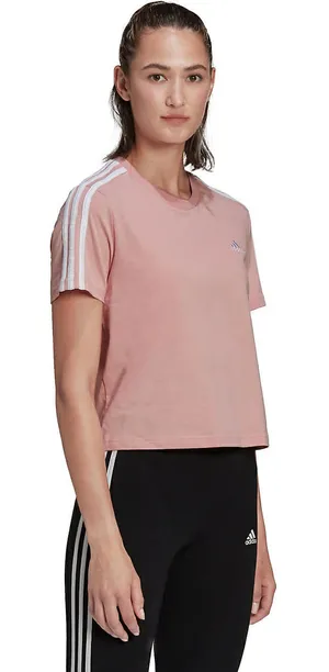 Adidas Essentials 3-Stripes Cropped Tee thumbnail 1