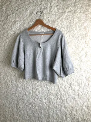 Aerie Women'S Soft Gray Sweatshirt~Size Large! thumbnail 4