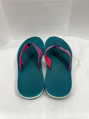 TEVA Deckers Flip-Flop Teal And Purple Size 9 Or 9.5 Lightweight Comfy thumbnail 9
