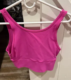 Lululemon Tank Top Ribbed Power Pivot Sonic Pink 6 thumbnail 1