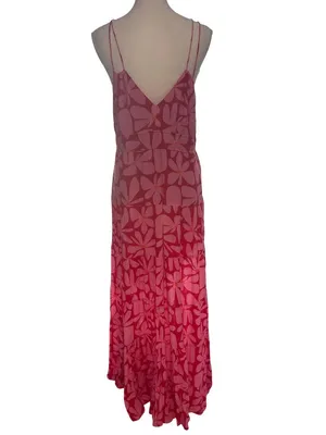 Hutch Swing Maxi Dress in Pink Red Medium Womens Long floral gown thumbnail 8