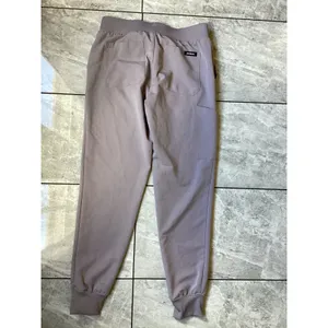 Jaanuu Womens Mauve Gray Scrub Jogger Pants Tapered Cuffs Size S thumbnail 7