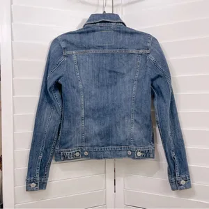 Levi’s Original Trucker Denim Jacket Sz S Blue Stretch Jean Classic S40117 thumbnail 4