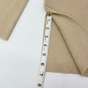 Zyia Active‎ Delphine Ribbed Sweater Women Large Ecru Minimal Athleisure Scandi thumbnail 10