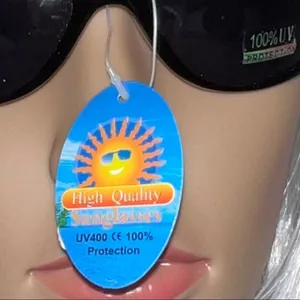 NWT! UV protection black frame dark tint sunglasses thumbnail 2