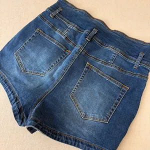 Almost Famous Womens‎ High Rise Denim Shorts Size 13 Blue Medium Wash thumbnail 13