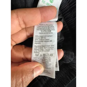 J.Crew‎ Womens Pants Black Linen Cotton Blend Drawstring Basic Lightweight Size 4 thumbnail 7