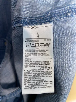 Old Navy Women’s Denim Medium Wash Blue Casual Preppy Button-Up Shirt Dress thumbnail 4