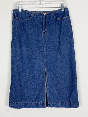 Levi’s Denim Jean Skirt w/ Front Slit thumbnail 1