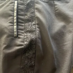 H&M Black Pants with Lace Accent Woman's Size 6 thumbnail 5