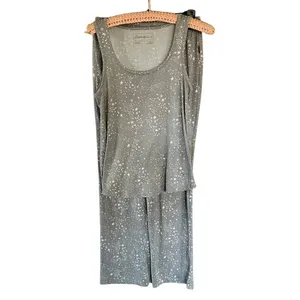 Eddie Bauer Star Print Pajama Set Tank & Pants Small Constellations thumbnail 2