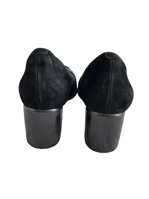 Clark’s Artisan Tarah Brae Suede Block Heel Shoes Women’s Size 9.5Black thumbnail 4