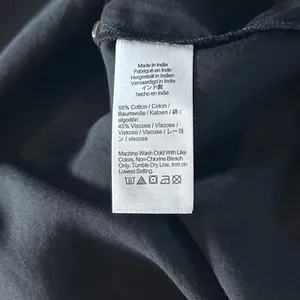 Madewell NEW Easy Long Sleeve Popover Shirt Womens S Black Collared Split Neck thumbnail 9