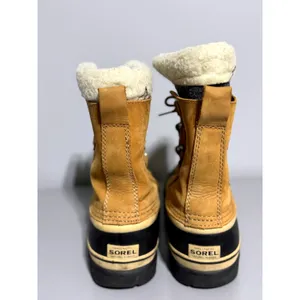 SOREL Caribou Women's 7.5 Buff Waterproof Leather Snow Winter Boots NL1005-280 thumbnail 4