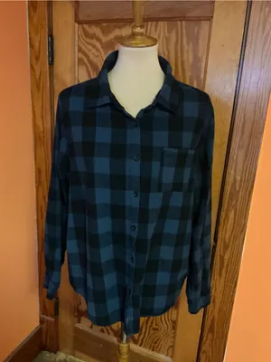 Grateful Dead Bertha Roses Skull Plaid Flannel Shirt Jacket Large thumbnail 6
