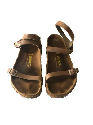 Birkenstock Yara Ankle-Wrap Sandals Brown 36 Women's Size 5 thumbnail 2