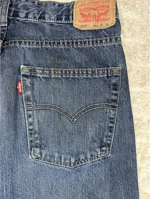 Levi's 550 Relaxed Fit medium wash straight leg denim jeans Size 29x29 thumbnail 8