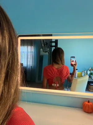 Orange/Red Tight cropped T thumbnail 2