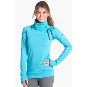 Nike Pro Hyperwarm Funnel Neck Dri-FIT Top Medium Neon Coral thumbnail 2