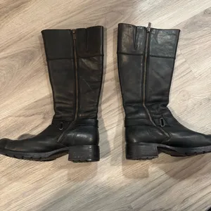 Timberland Charles St Darcy Size 7.5 Black Leather Side Pocket Riding Boots thumbnail 7