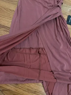 Lulus New Lulu’s Raise a Glass Rusty Rose One-Shoulder Midi Dress XS thumbnail 10
