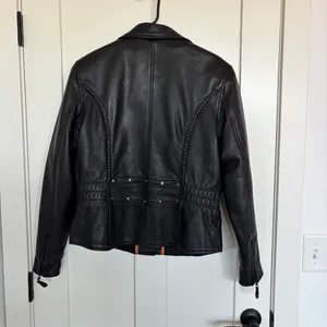 First Classics Leather Women's Black Leather Motorcycle Jacket Insulated Size L thumbnail 5