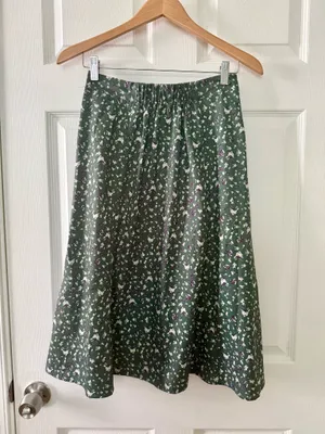 Allegra K Floral Midi Skirt thumbnail 10