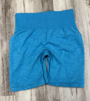 NVGTN woman’s blue high-waisted biker shorts Size M thumbnail 1