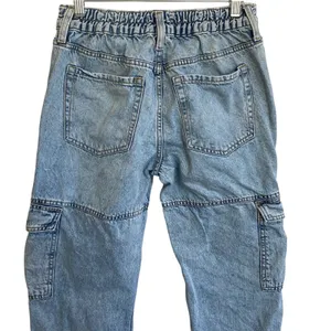 Aeropostale Womens Low Rise Cargo Jeans Light Wash Blue Straight‎ Leg Size S thumbnail 10