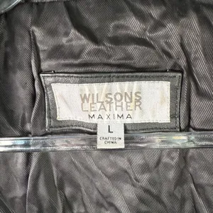 Wilsons Leather Maxima Genuine Fur Coat Hooded Black Belted Pom Luxury‎ Small thumbnail 3