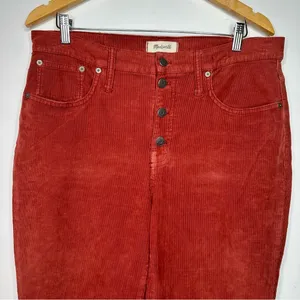 Madewell Cali Demi-Boot Jeans in Corduroy: Button-Front Edition Size 32 thumbnail 5